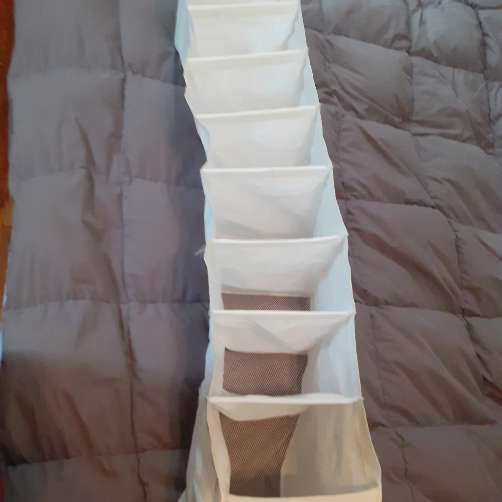 10-shelf hanging shoe organizer
